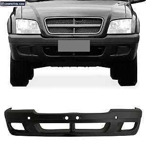 Parachoque S-10 / Blazer 09/12 Dianteiro Preto Liso com e sem farol