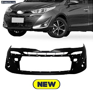 Parachoque Yaris Hatch/ Sedan 18/... Dianteiro Pre Liso s/ grade c/ furo p/ sensor