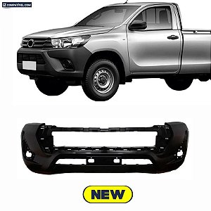 Parachoque Hilux Cab. Simples *ESPECIAL*  16/18 Dianteiro Preto Liso *p/FICAR COM VISUAL MOD. 2021*