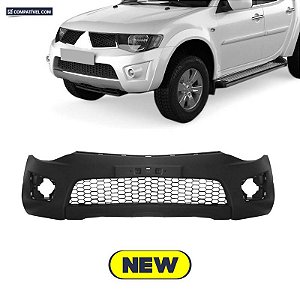 Parachoque L 200 TRITON 10/16 Dianteiro Preto Liso c/ grade s/ furo p/ moldura