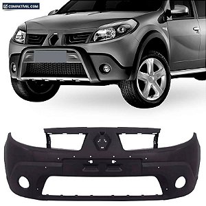 Parachoque Sandero Stepway 08/11 Dianteiro Preto Liso