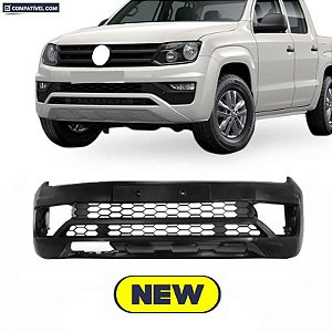 Parachoque Amarok 17/... Dianteiro Preto Liso c/ e s/ Farol c/ Grade