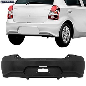 Parachoque Etios Hatch 17/... Traseiro Preto Liso