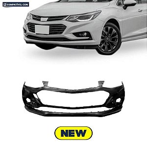 Parachoque Cruze Sedan 17/20 Dianteiro Preto Liso s/ furo de sensor