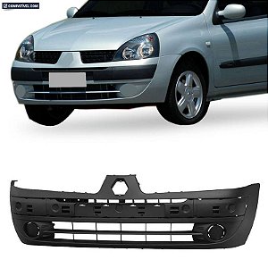 Parachoque Clio Hatch/Sedan 03/05 Dianteiro Preto Liso
