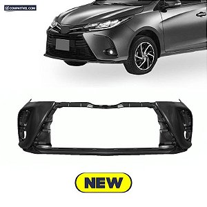Parachoque Yaris Hatch 22/... Dianteiro Preto Liso s/ grade