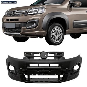 Parachoque Uno Way 16/20 Dianteiro Preto Liso c/ e s/ farol