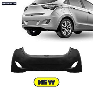 Parachoque I 30 12/16 Traseiro Preto Liso