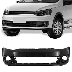 Parachoque Saveiro  G6 13/16 Dianteiro Preto Liso + Mold. Para Choque