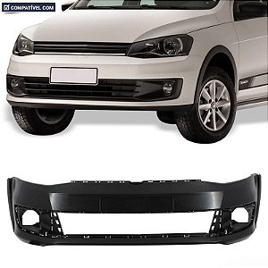 Parachoque Saveiro  G6 13/16 Dianteiro Preto Texturizado + Mold. Para Choque