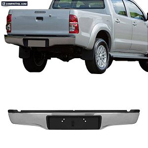Parachoque Hilux 05/15 Traseiro Cromado