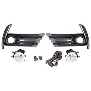 Kit Corolla 2018 > 2019 Moldura Grafite Botão Modelo Original