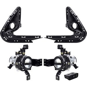 Kit HB20 Hatch/Sedan 2020 > 2022 Moldura Preta Botão Modelo Original