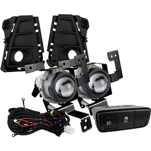 Kit HB20 Hatch/Sedan 2023 > Moldura Preta Botão Modelo Original