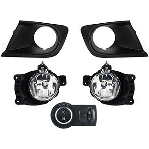 Kit Onix/Prisma JOY/LT 2018 > 2019 c/ Moldura Botão Modelo Original (com farol de neblina traseiro)