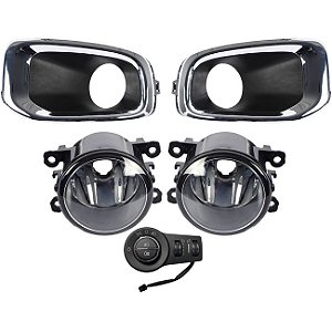 Kit Renegade 2015 > 2018 Moldura Cromada Botão Modelo Original