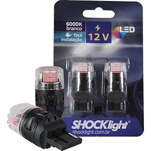 LED T20 - 16 LEDS - 2835/4216  1-POLO 12V VERMELHO