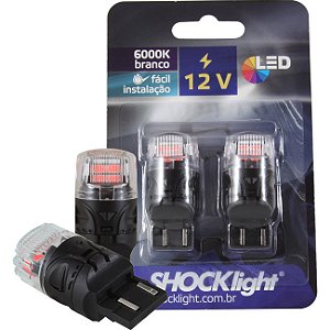 LED T20 - 16 LEDS - 2835/4216  2-POLOS 12V VERMELHO