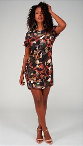 vestido dimy estampado