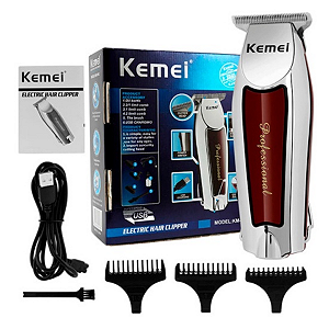 Máquina de Acabamento Profissional Para Cabelo e Barba Bivolt 110v/220v