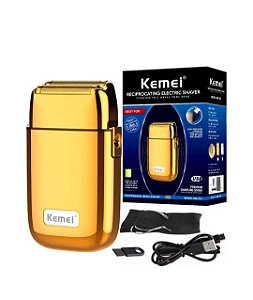 Kemei KM-TX1 Barbeador Shaver Elétrico Portátil Recarregável