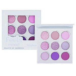 PALETA DE SOMBRAS FEELS MOOD 9 CORES - RUBY ROSE