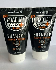Shampoo Escurecedor De Cabelo Gradual Men Plus + Potente kit 2 unidade s