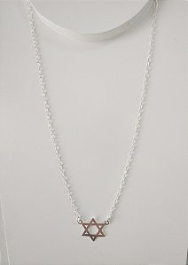 COLAR ESTRELA DE DAVI PRATA 925