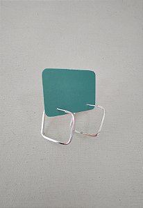 ARGOLA FIO QUADRADO PRATA 925