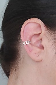 PIERCING PRESSÃO CENTRAL PRATA 925