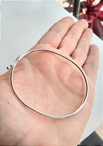 BRACELETE LISO FIO REDONDO PRATA 925