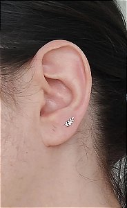 PIERCING FOLHA PRATA 925
