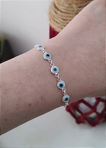 PULSEIRA OLHO GREGO PRATA 925