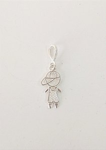 PINGENTE MENINO PEQUENO PRATA 925