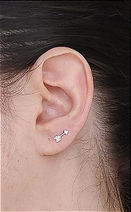 PIERCING FLECHA PRATA 925