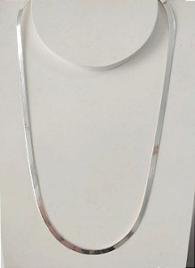 COLAR DE PRATA 925 LAMINADA 40 CM