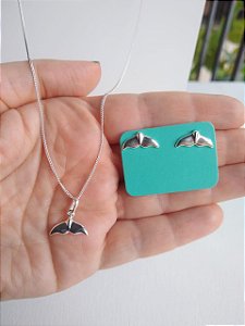 CONJUNTO RABO DE BALEIA PRATA 925