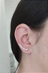 BRINCO EAR CUFF LUA PRATA 925