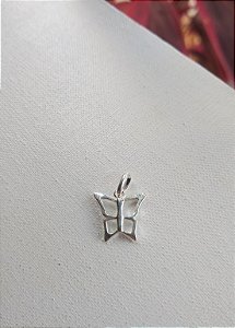 PINGENTE BORBOLETA VAZADO PRATA 925