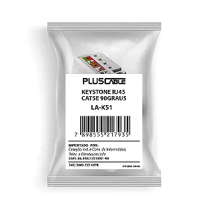 KEYSTONE RJ45 CAT5E 90GRAUS LA-K51 PLUSCABLE