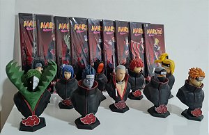 Coleção Bustos da Akatsuki + placas de metal