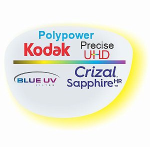 Kodak Polypower Precise Uhd Blue Crizal Sapphire HR