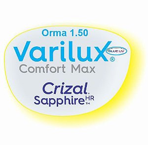 Varilux Comfort Max Orma Blue Uv Crizal Sapphire Hr