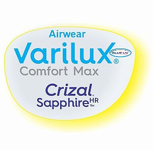 Varilux Comfort Max Airwear Blue Uv Crizal Sapphire Hr
