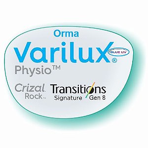 Varilux Physio Orma Blue Uv Transitions Crizal Rock