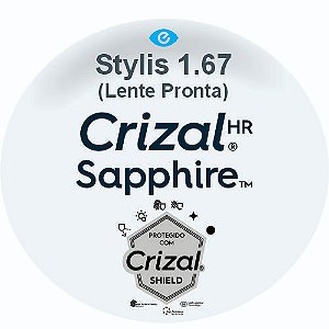 Stylis 167 Crizal Sapphire HR (pronta entrega)