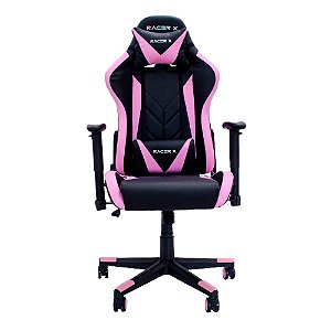 Cadeira Gamer Racer X Rush Reclinável Rosa