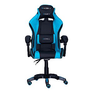 Cadeira Gamer Racer X Comfort Azul Clara