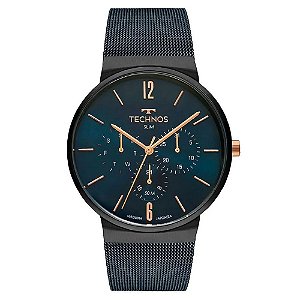 Relógio Technos Masculino Slim safira 6P29AKPS/4A