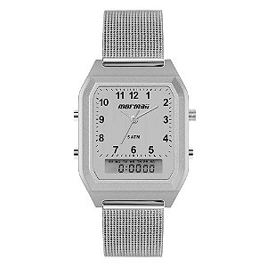 Relógio Mormaii Feminino Vintage Prata MOPC21JALF/7C